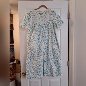 Vintage Floral House Jacket Mumu